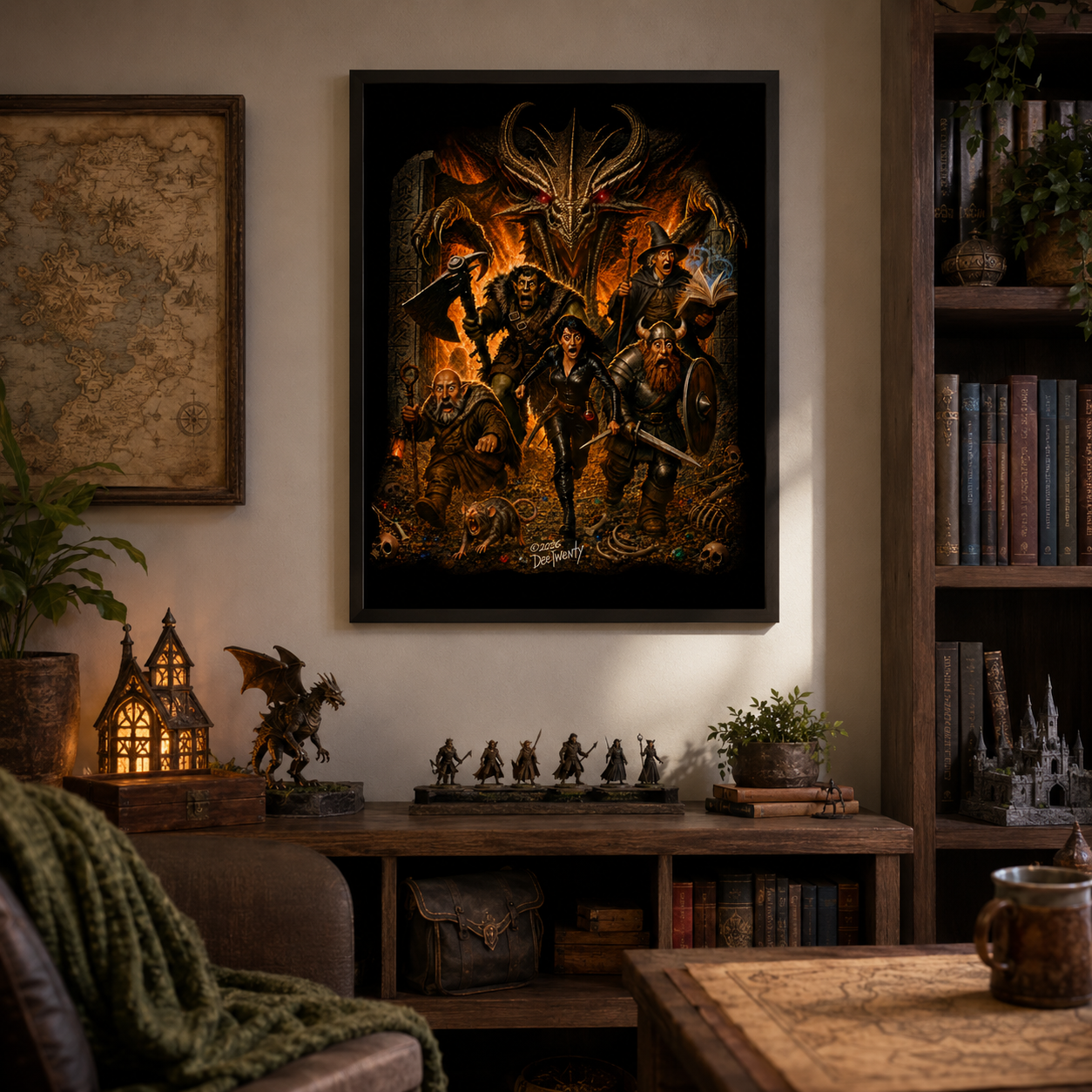 The Dragon’s Hoard — Fantasy Art Print