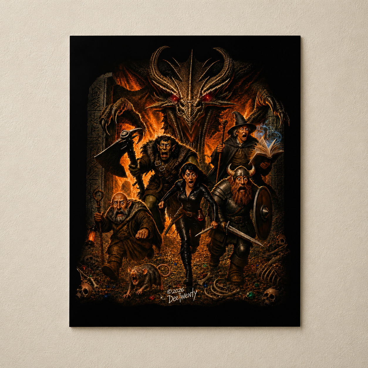 The Dragon’s Hoard — Fantasy Art Print